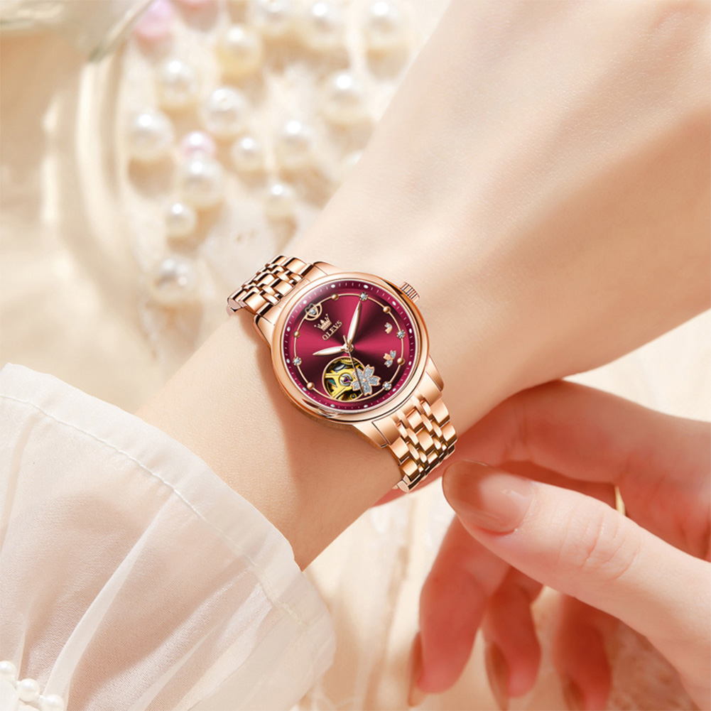 Rose Gold Wine Red Luxury Casu - Watch Winder Compact review and price
