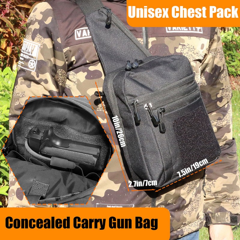 New Tactical Chest Bag Pistol  - Edc Pistol Carry Bag review and price