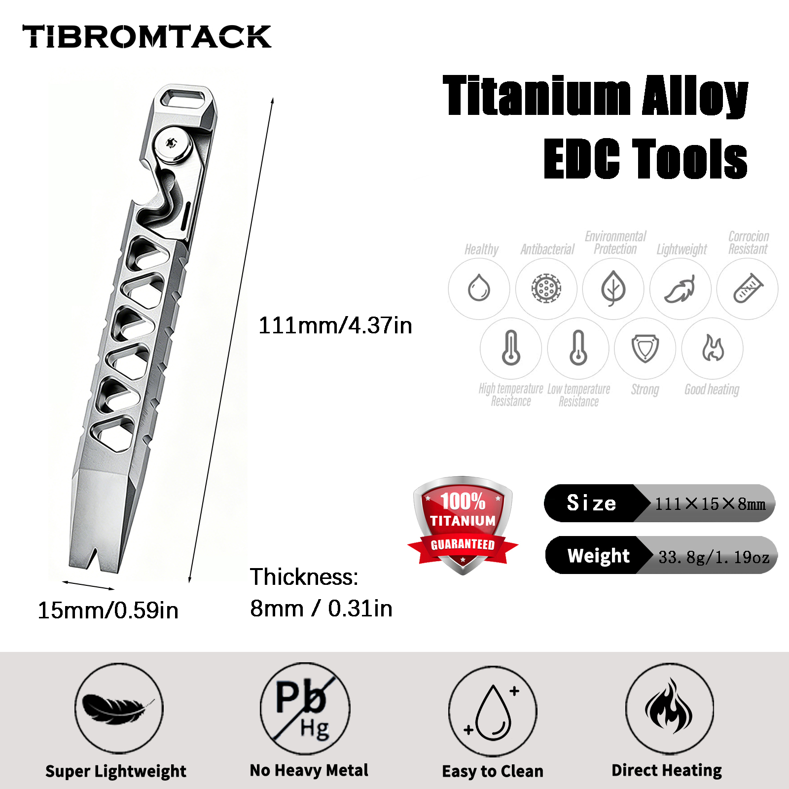 TIBROMTACK Titanium Multi-Func - Edc Every Day Carry おもちゃ review and price